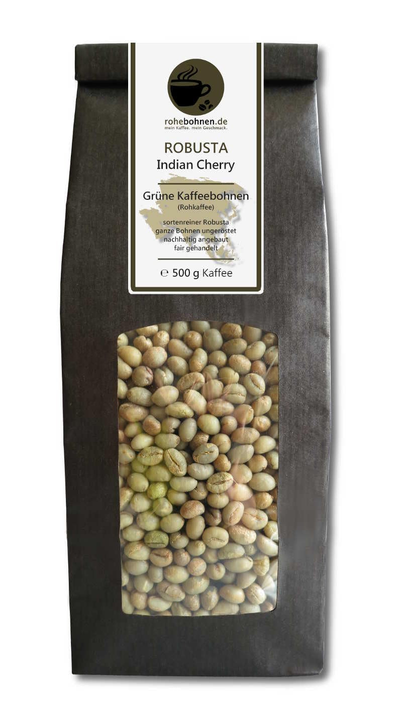Rå kaffe - Grøn kaffe Kenya, Indien, Brasilien (reduceret pakke grønne kaffebønner 3x500g) - GMP-certifikat