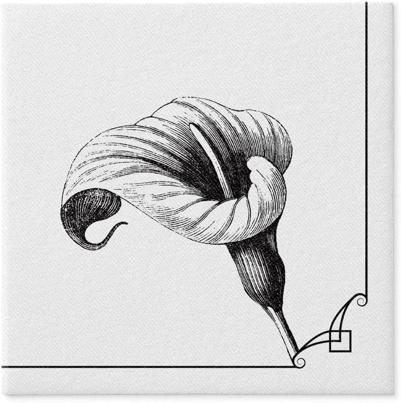 PAW - Airlaid servietter - Stoflignende (40 X 40 Cm) I 50 stykker I Til begravelse, Begravelse, Begravelse, Afsked I Højkvalitets Borddekoration Stofservietter - Hukommelsesblomst I Mindeblomst