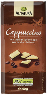 Økologisk chokolade fyldt med cappuccino, 100g