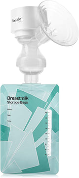 LIONELO Fidi One trådløs brystpumpe 180 ml, 3-faset bærbar brystpumpe, 9-trins energibesparende massage, silikonetragt 26 mm Løbetid 120 min. Bpa-frit tilbehør Mad og amning Bebe Naty Shop