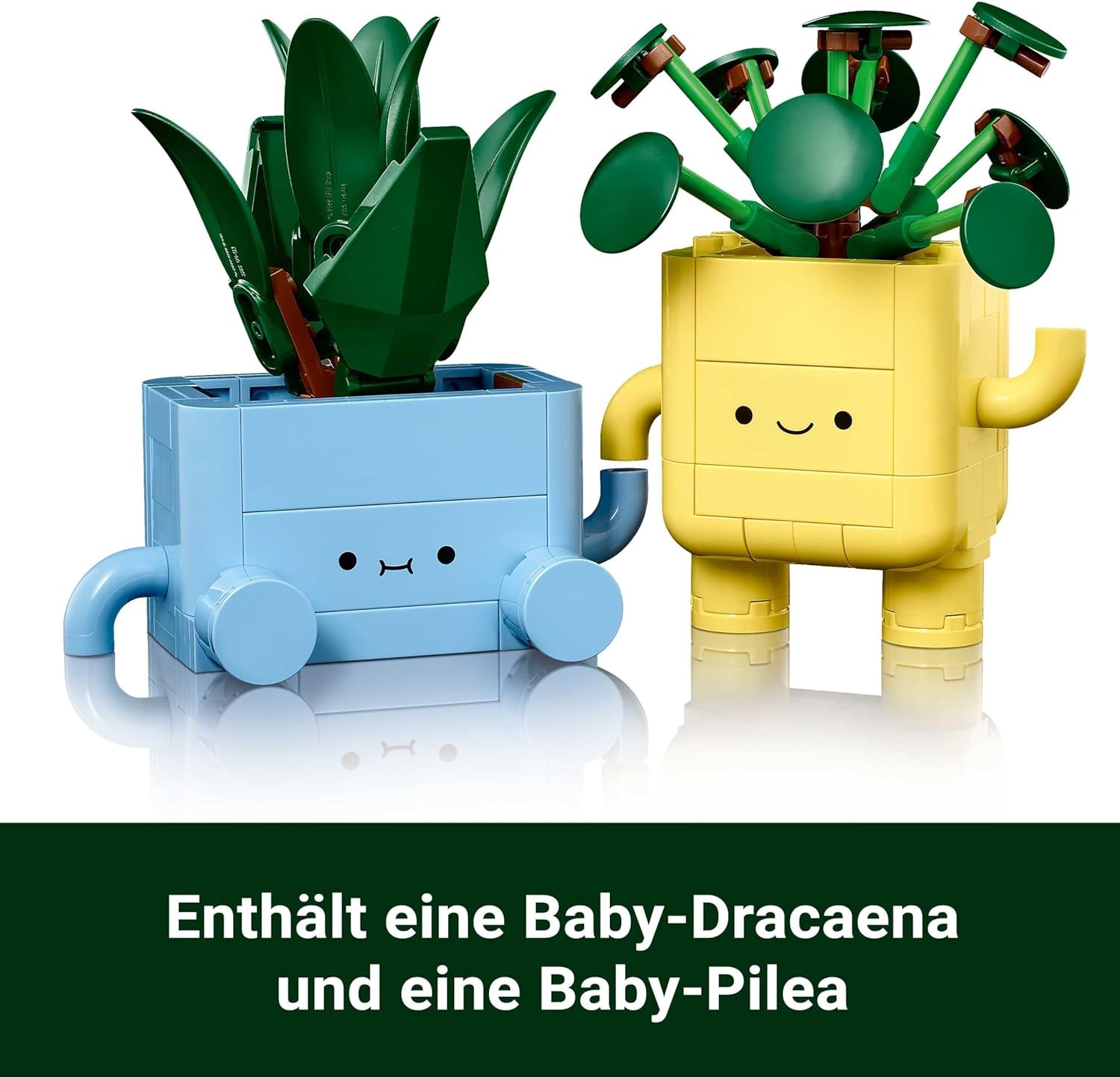 LEGO Botanicals Happy Plants - DIY sæt til børn med 2 kunstige blomster og 2 farverige urtepotter med tegneserieansigter - Gaveidé til piger fra 9 år - 10349 Besuche byggesæt den LEGO-Store