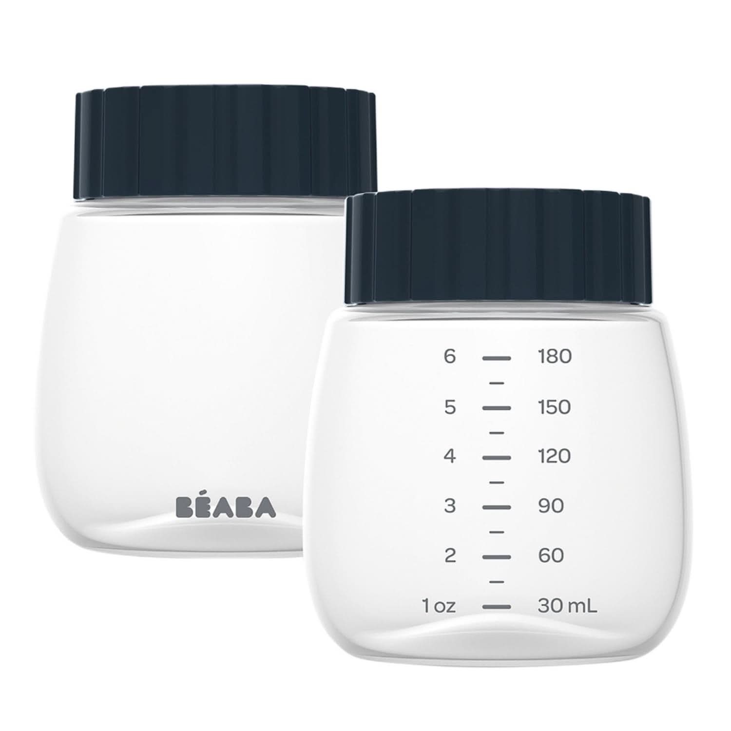 BÉABA, Beaba 2 flasker til opbevaring af modermælk, 180 ml Mad og ammetilbehør Bebe Naty Shop