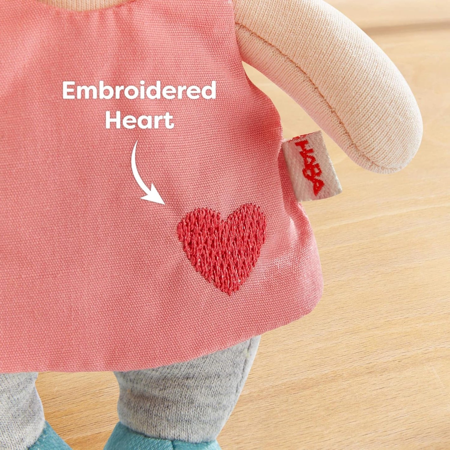 HABA Guardian Angel Lore - Fluffy tekstildukke (15 cm), perfekt velkomstgave til babyer og småbørn - Vaskes ved 30 °C - 2011870001
