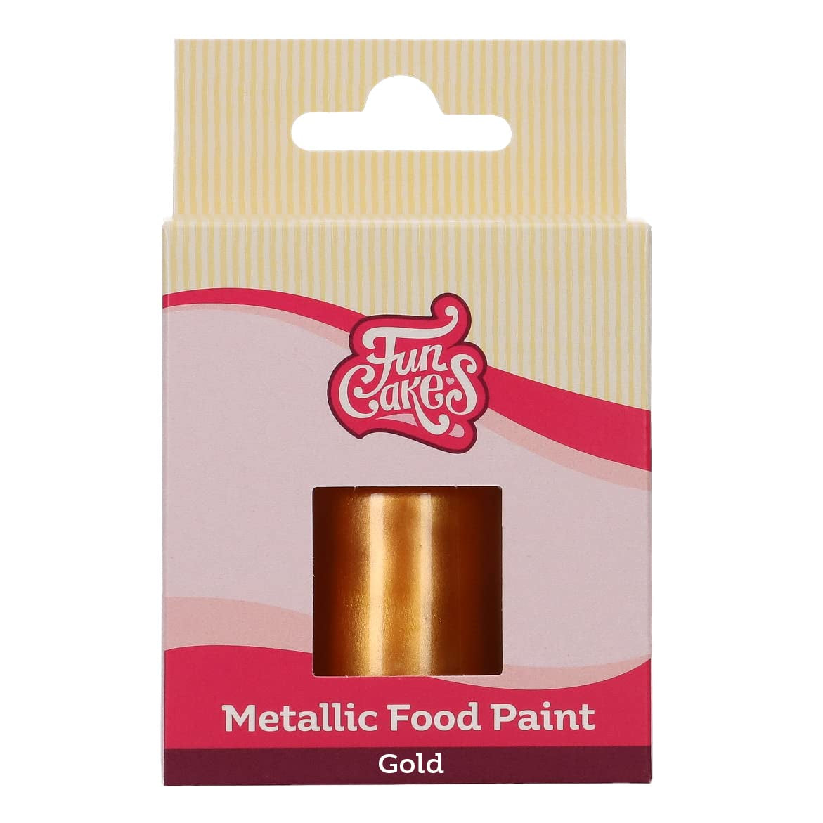 Funcakes Gold Metallic Food Paint: Skab metalliske effekter på fondant, marcipan, gum paste, royal icing og småkager. 100% spiselig, Halal, velegnet til vegetarer og veganere. 30 ml.