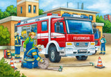 Ravensburger Puslespil til børn - 07574 Politi og brandmænd - Puslespil for børn fra 3 år, med 2X12 brikker Puslespil Naty Shop