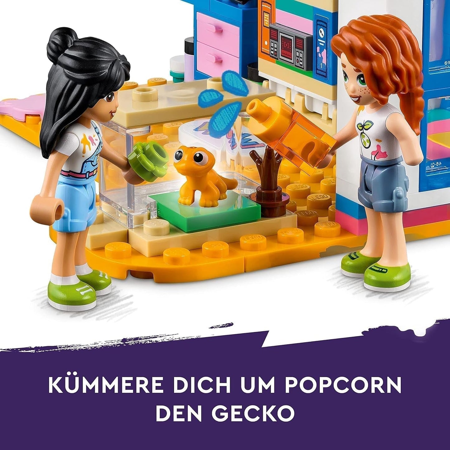 LEGO 41739 Friends Lianns værelse, kunsttema minilegetøj, lille samlingsgave med Liann, efterårs- og kæledyrsminidukker 2023-serien Byggesæt Besuche den LEGO-Store