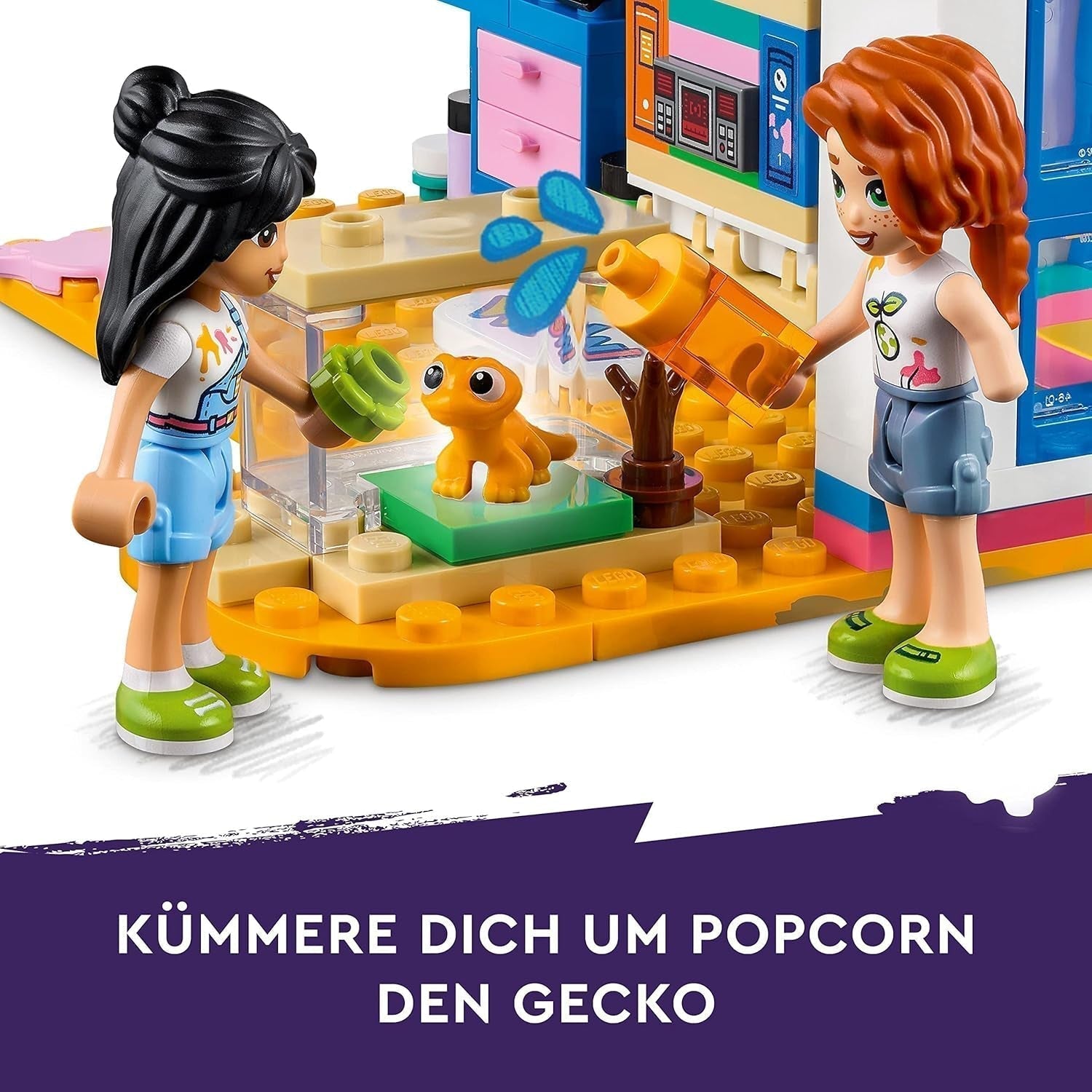 LEGO 41739 Friends Lianns værelse, kunsttema minilegetøj, lille samlingsgave med Liann, efterårs- og kæledyrsminidukker 2023-serien Byggesæt Besuche den LEGO-Store