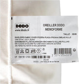 DODO OFM60 Ergonomisk latexpude, 60 X 60 cm, hvid Naty Shop standardpuder