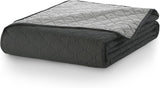 Decoking Sengetæppe 200 X 220 Cm Grafit Antracit Sølvgrå Tosidet sengetæppe let at vedligeholde Axel Senge og tæpper Besuche den DecoKing-Store