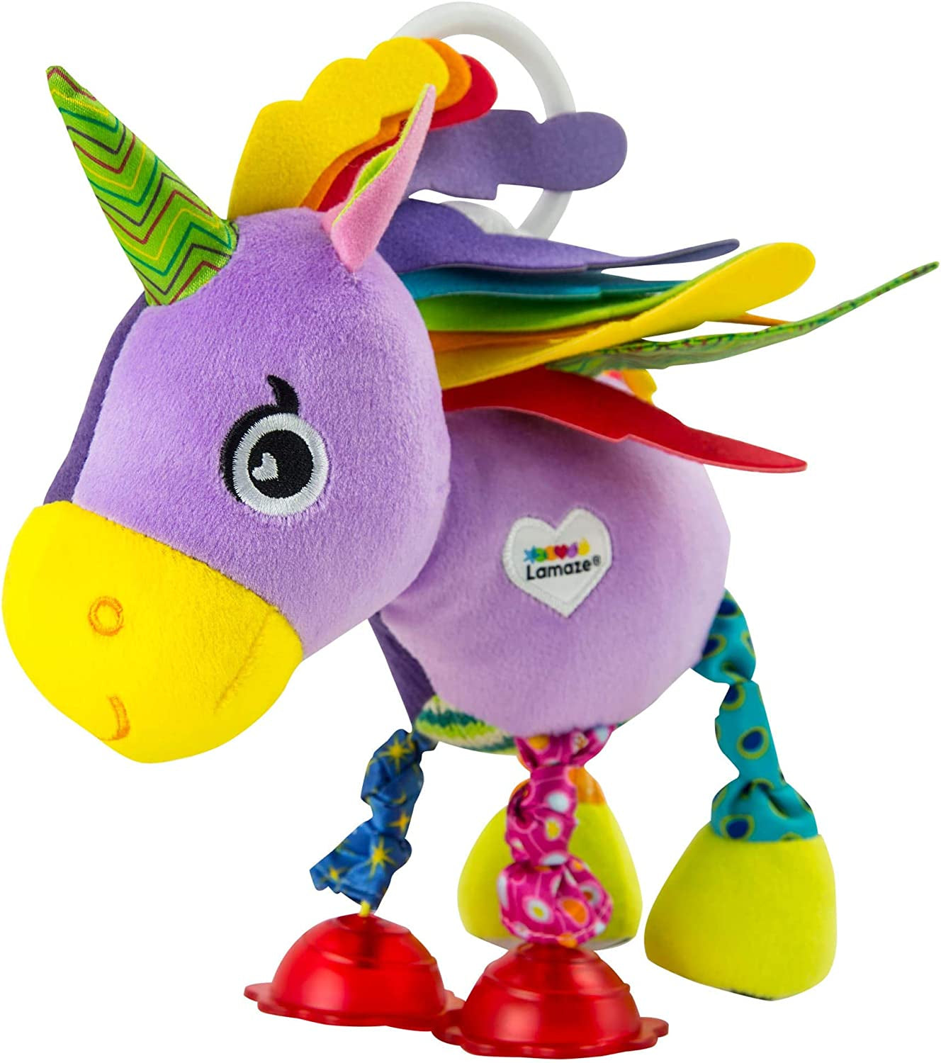 Lamaze babylegetøj "Freddie the Firefly" Clip & Go, højkvalitetslegetøj til småbørn, grebsvedhæng for at styrke forholdet mellem forældre og barn, fra 0 måneder, flere farver babylegetøj Naty Shop Ella The Unicorn