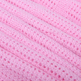 Familiesengetøj Pink celletæppe til dobbeltseng, bomuld, stort sengetæppe, vendbart, let, termisk, blødt, traditionelt celletæppe, 230 x 230 cm dyner og dyner Naty Shop