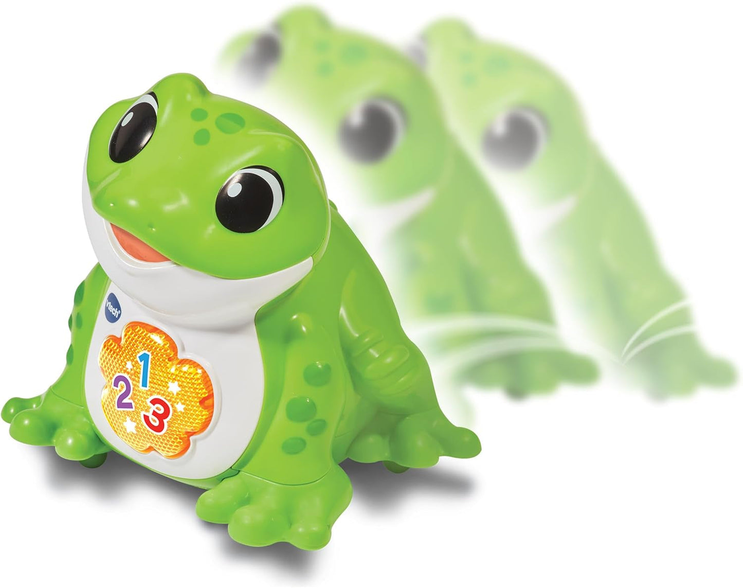 Vtech Baby Jumping Frog - Talende hoppefrø med 3 sange og 12 sange - For børn i alderen 12-36 måneder Babylegetøj Naty Shop
