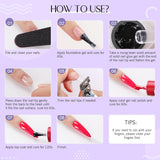 SAVILAND Fester Nagelkleber Gel: 30-Tage Lang Anhaltender Stronger Nagelkleber Für Press on Nails Falsche Nagelspitzen 15Ml U V Nagelkleber 3D Gel-Nagelkunst-Kleber Für Verwendung Im Salon Zu Hause