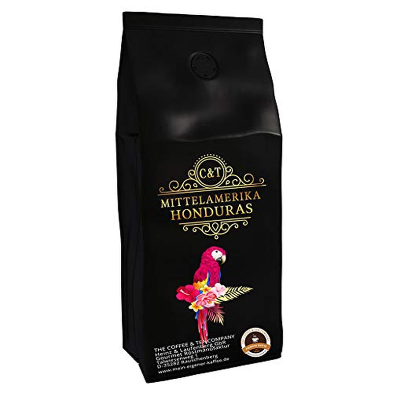 Mellemamerikansk kaffespecialitet: Honduras kaffe - En caribisk specialitet (1000 gram, hele bønner) - Single origin kaffe - Premium kaffe - Lav surhedsgrad - Let ristet og frisk