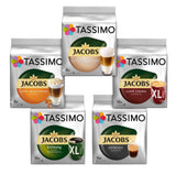 Tassimo Kapseln Probierbox, Vielfaltspakke, 64 Pads, 5 Sorten