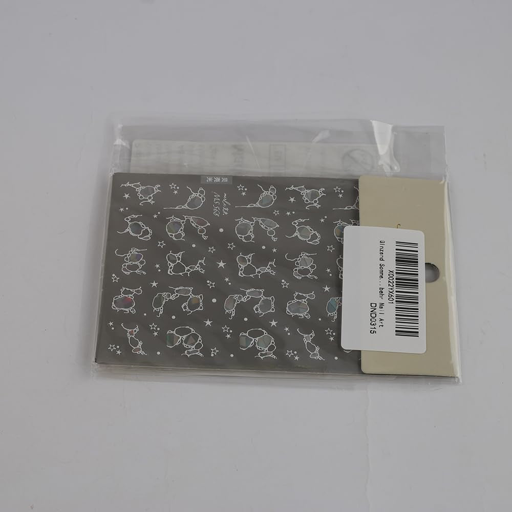Glitter Nail Stickers Sommer Vand Bølger Stjerneklar Nail Art Fantasy Hav Vand Bølger Negle Designs Negle Stickers Havvand Waves Negle Accessories Negle Art