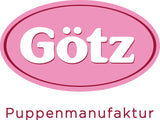 Götz 2027100 Maxy Muffin Fashionisto dukke - 42 cm babydukke med søvnige brune øjne, brunt hår og blød krop - blød kropsdukke i et sæt med 8
