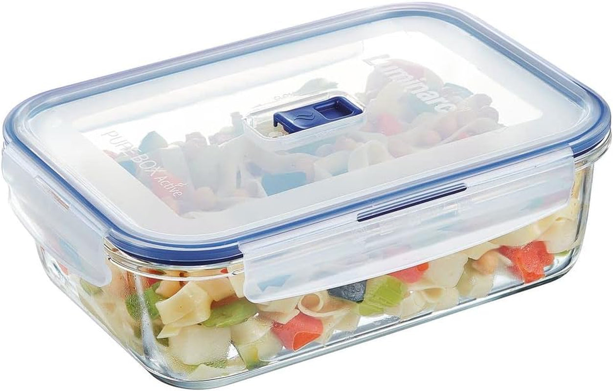 Pure Box Active rektangulære Hermetico-beholdere - 197cl Bicolor Food opbevaringskasser Naty Shop