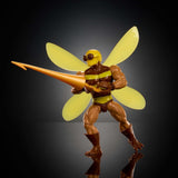 Masters of the Universe Origins Action Figur Buzz-Off fra tegneseriekollektionen, ca. 14 cm høj, fra 1980'ernes TV, Bee Leader med vinger og briller med spyd, JBM88 Actionfigurer Naty Shop