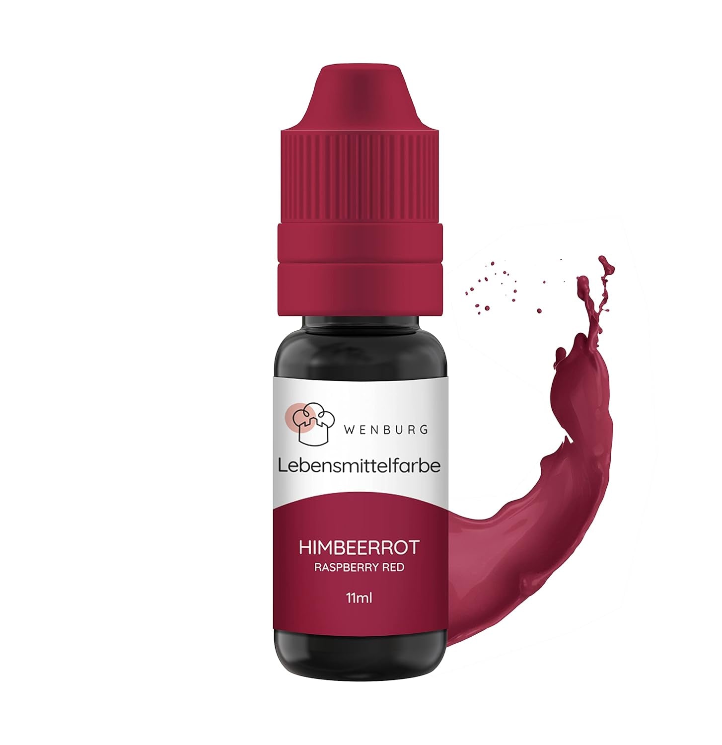 Wenburg madfarve, glitter, 11 ml, koncentreret, fremstillet i EU, flydende. Til farvning af dej, drikkevarer, smagsstoffer, slim - guldglimmer madfarve - guldkagefarvning - guldglimmer