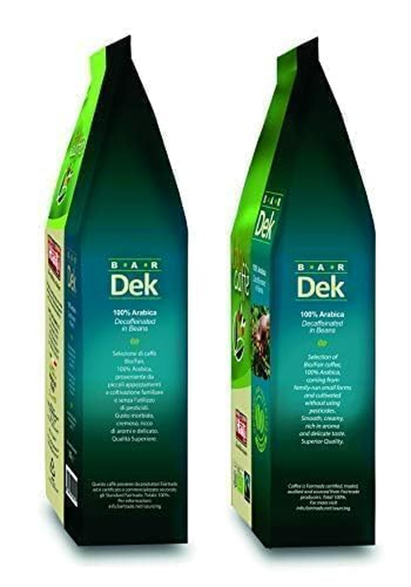 Caffè Haiti Roma økologiske koffeinfri kaffebønner, 100% Arabica, Fairtrade certificeret, økologisk kvalitet, pakke med 2 x 500g