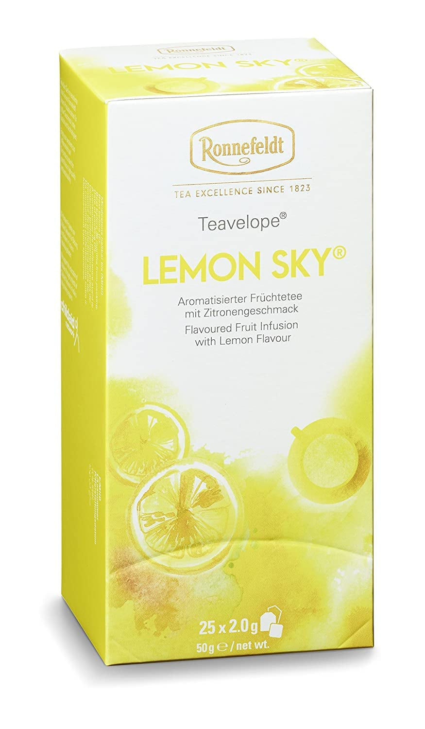 Teavelope "Lemon Sky" - Frugtte med citronsmag, 25 teposer, 50 g