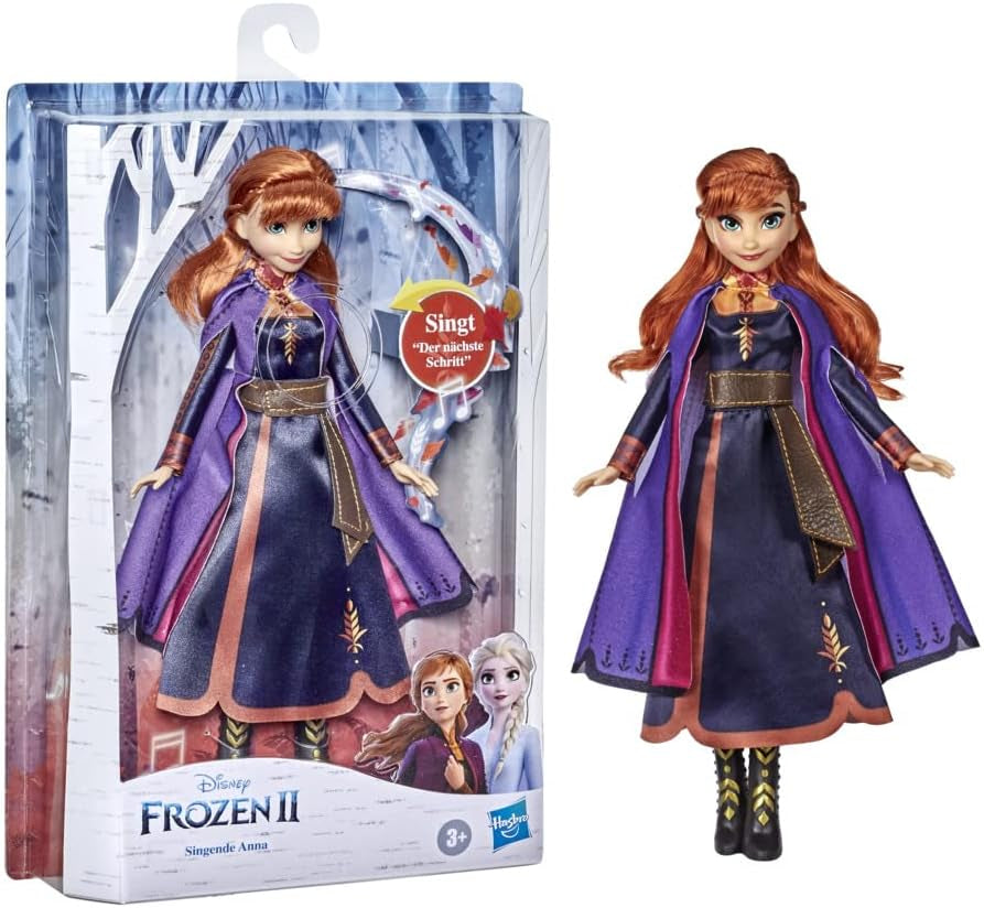Disney Frozen 2 Frosne Anna Music Singing Doll i lilla kjole Legetøj fra 3 år og opefter 57237830 Multicolor