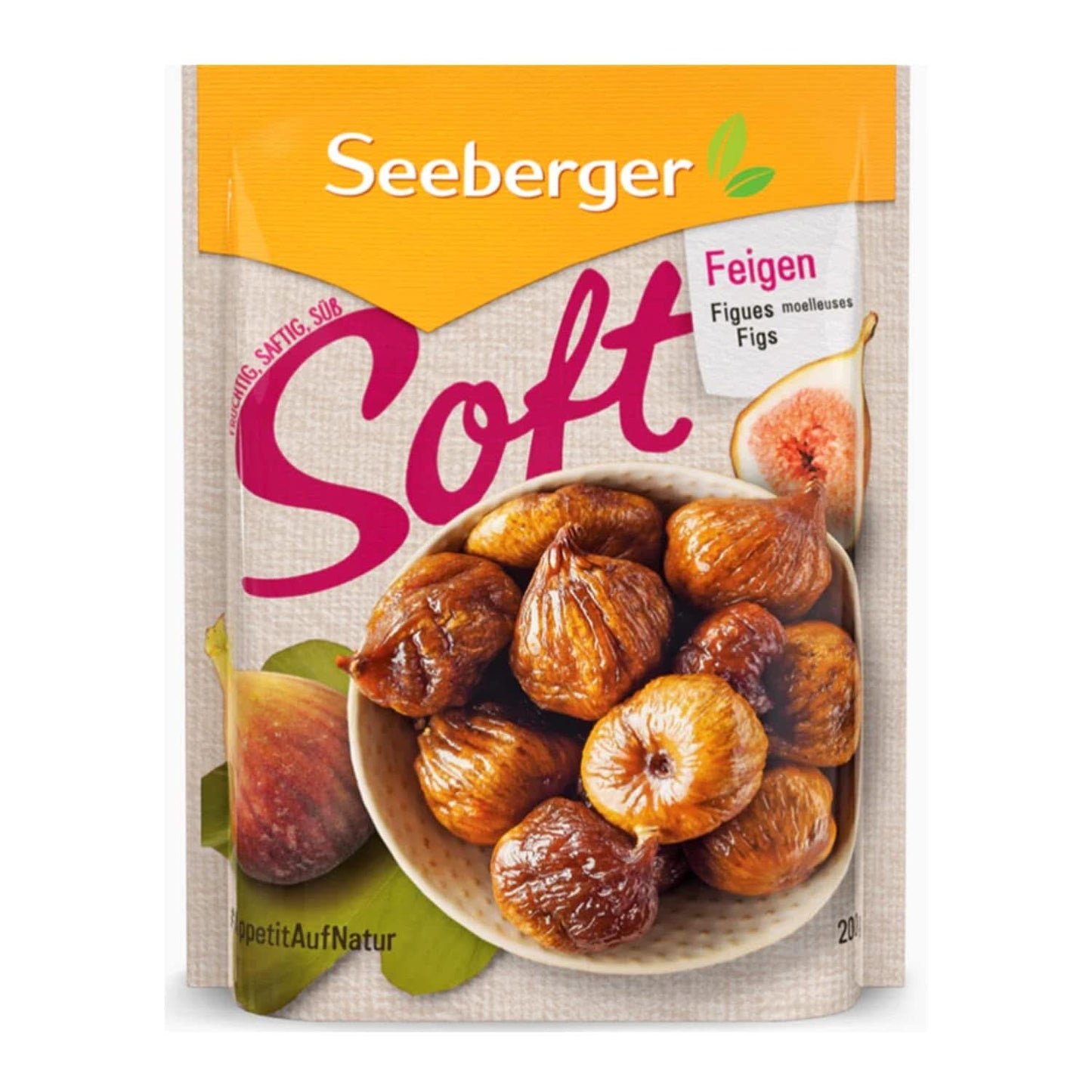 Seeberger bløde, honningsøde stenkødede bjergfigner - til ernæringsbevidste foodies, 13 x 200 gram Naty Shop dehydrerede produkter