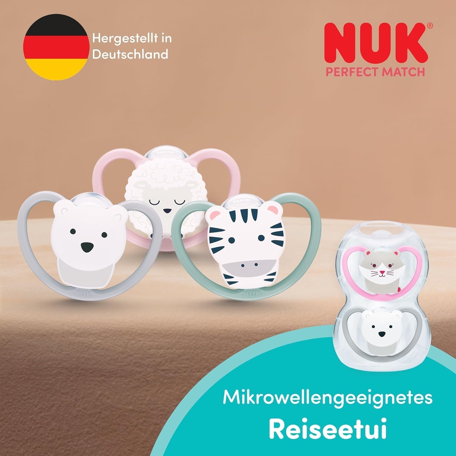 NUK Perfect Match luftsutter til babyer | 6-18 måneder | Ortodontiske sutter, der fremmer luftcirkulationen og forhindrer udslæt forårsaget af spyt | 95 % accept af babyer** | Disney Peter Plys | Pakke med 2