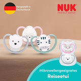NUK Perfect Match luftsutter til babyer | 6-18 måneder | Ortodontiske sutter, der fremmer luftcirkulationen og forhindrer udslæt forårsaget af spyt | 95 % accept af babyer** | Disney Mickey Mouse | Pakke med 2