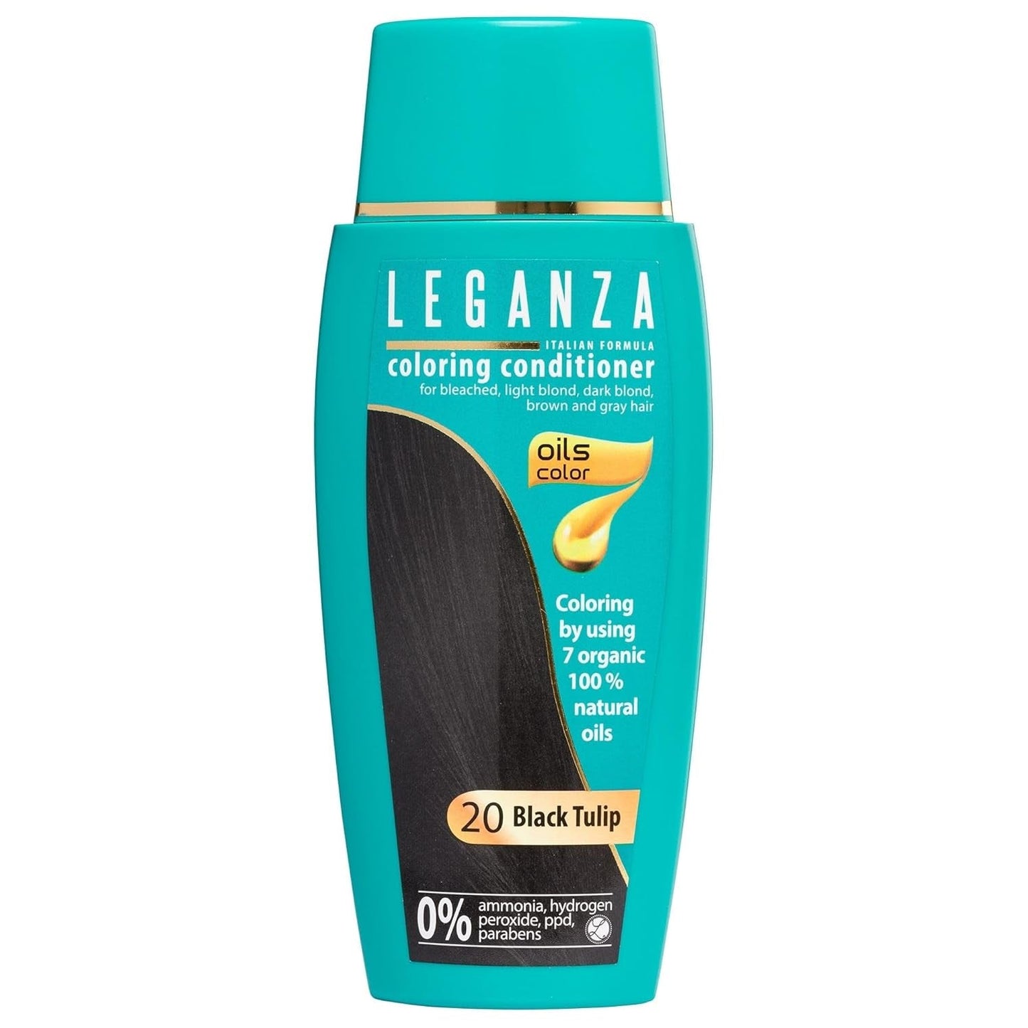 Leganza Natural Balm Hårfarve 71 Café Latte | Hårfarve uden ammoniak | Beriget med 7 naturlige olier | 150 ml Hårfarve Naty Shop 20 Sort tulipan