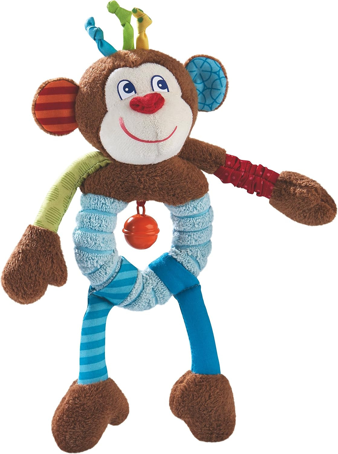 HABA 302999 - Lino the monkey, plyslegetøj med masser af effekter at lege med og opdage, legetøj til børn fra 6 måneder Bebe Naty Shop Toys Standard titel