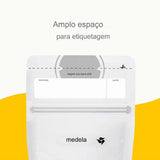 Medela modermælksopbevaringsposer 25 stk, ca. 200 ml, hvid (spansk version) Mad og ammetilbehør Bebe Naty Shop