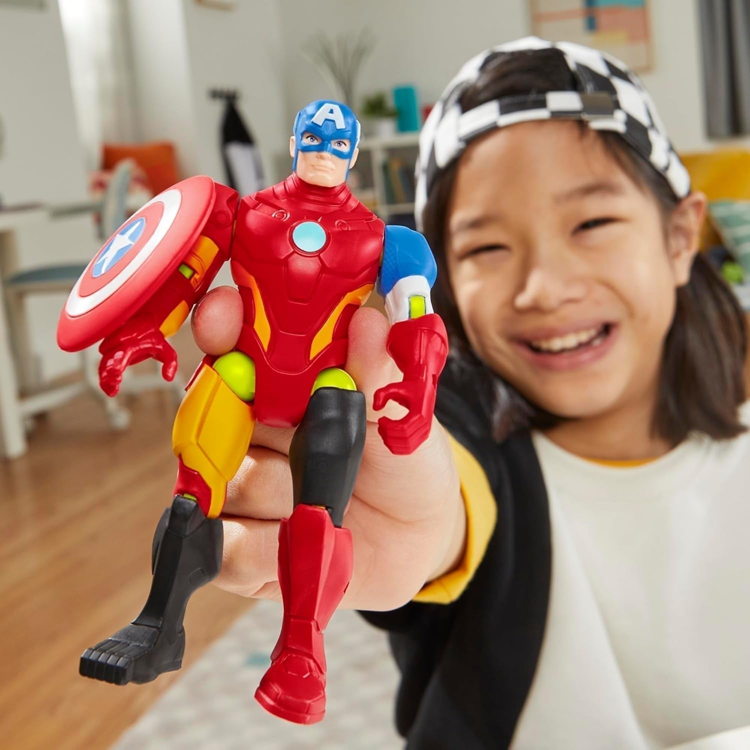 Mixmashers Marvel Captain America Avengers Mix-og-match actionfigurer og tilbehør Actionfigurer Naty Shop