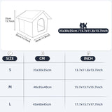 Katzenhaus Für Draußen Winterfest Wasserdicht Wetterfester Katzenhöhle Haustierhaus mit Katzenmatte Varm Hundehöhle Waschbar Hundehaus Tierheim Für Streuner Haustiere 40x35x40