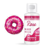 Fettlösliche Lebensmittelfarbe Für Schokolade - 60Ml Ölbasis Lebensmittelfarben Für Fondant, Torten Dekoration, Backen - Flüssige Food Coloring Für Kakaobutter, Buttercream, Kuchen (Schwarz) Naty Shop Rose