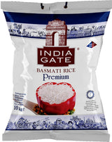 INDIA GATE Premium Basmatiris – Aromatisk, fin langkornet ris fra Indien, fin langkornet (1 x 500 g)
