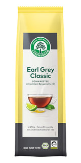 Lebensbaum Earl Grey klassisk sort te med naturlig bergamot og citronolie, harmonisk, aromatisk, 100 % økologisk, løs, 100 g