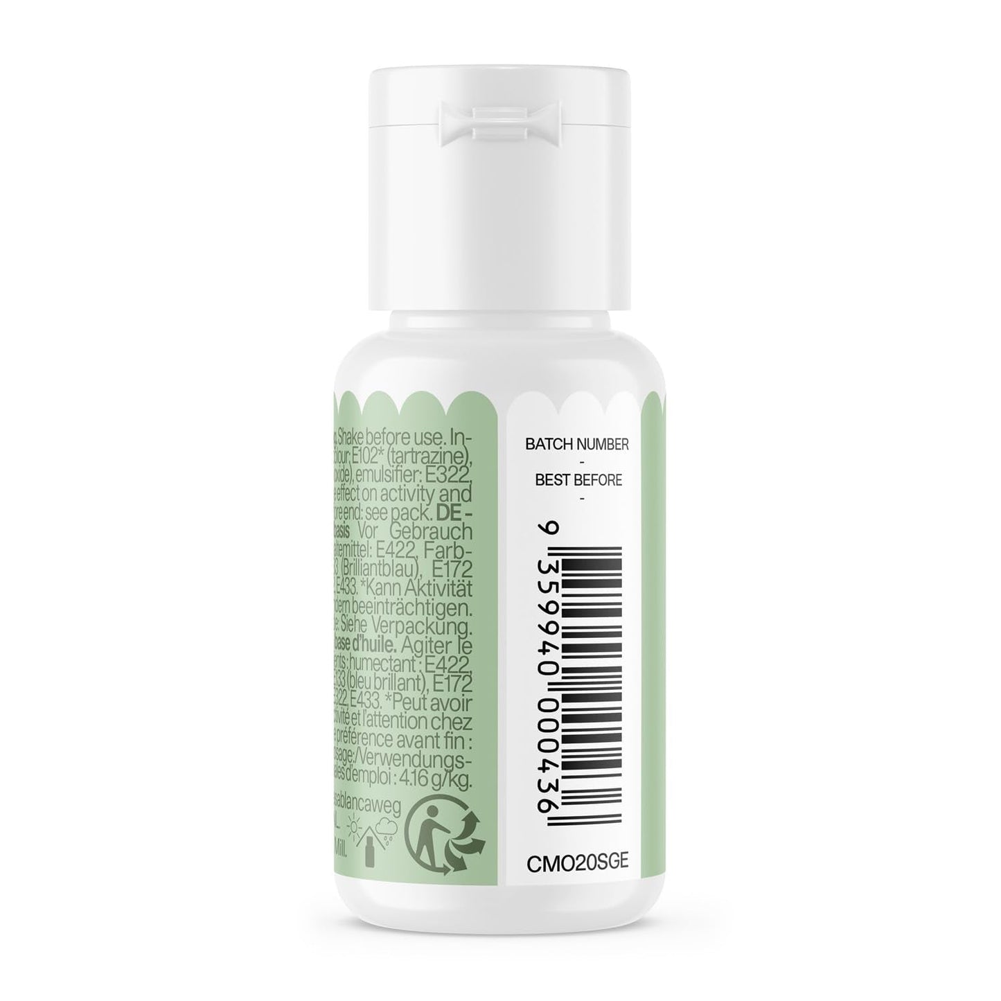 Color Mill salvie oliebaseret madfarve - Madfarve til chokolade, fondant, muffins, kager, bagning, makroner - Madfarve til dekoration af kager - 100 ml