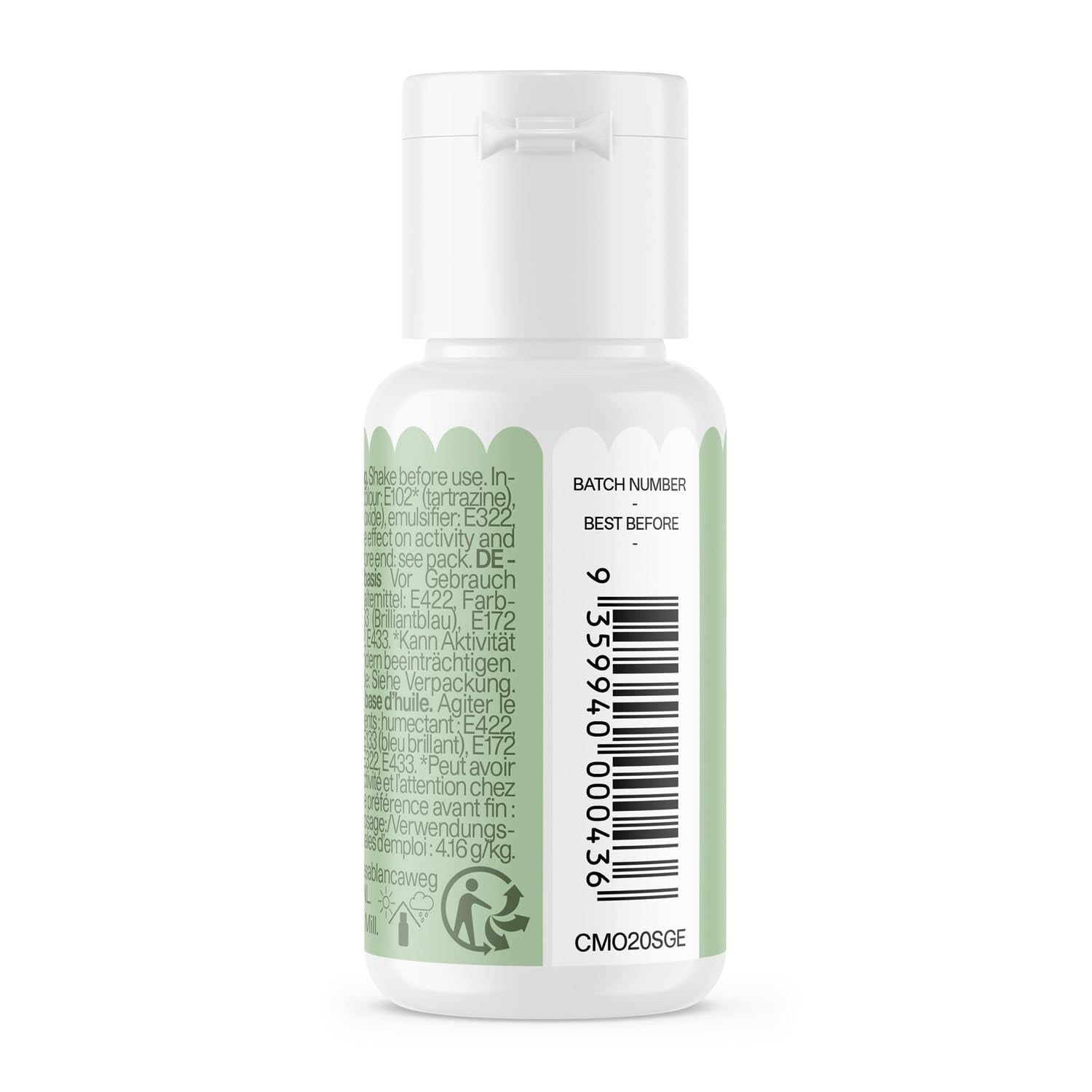 Color Mill salvie oliebaseret madfarve - Madfarve til chokolade, fondant, muffins, kager, bagning, makroner - Madfarve til dekoration af kager - 100 ml