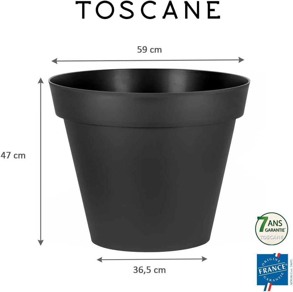 PLAST? Plastic urtepotte, 76L, levende farver, Zen, B 60 cm x H 47 cm