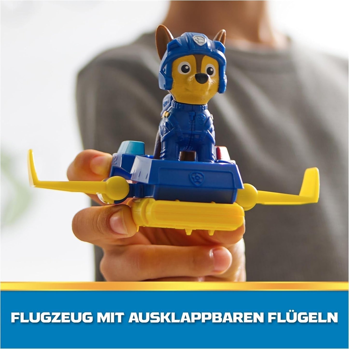 PAW PATROL Chase Action Pup Mini redningsfly legesæt med foldevinger Legetøj til børn 3 år gamle actionfigurer Naty Shop