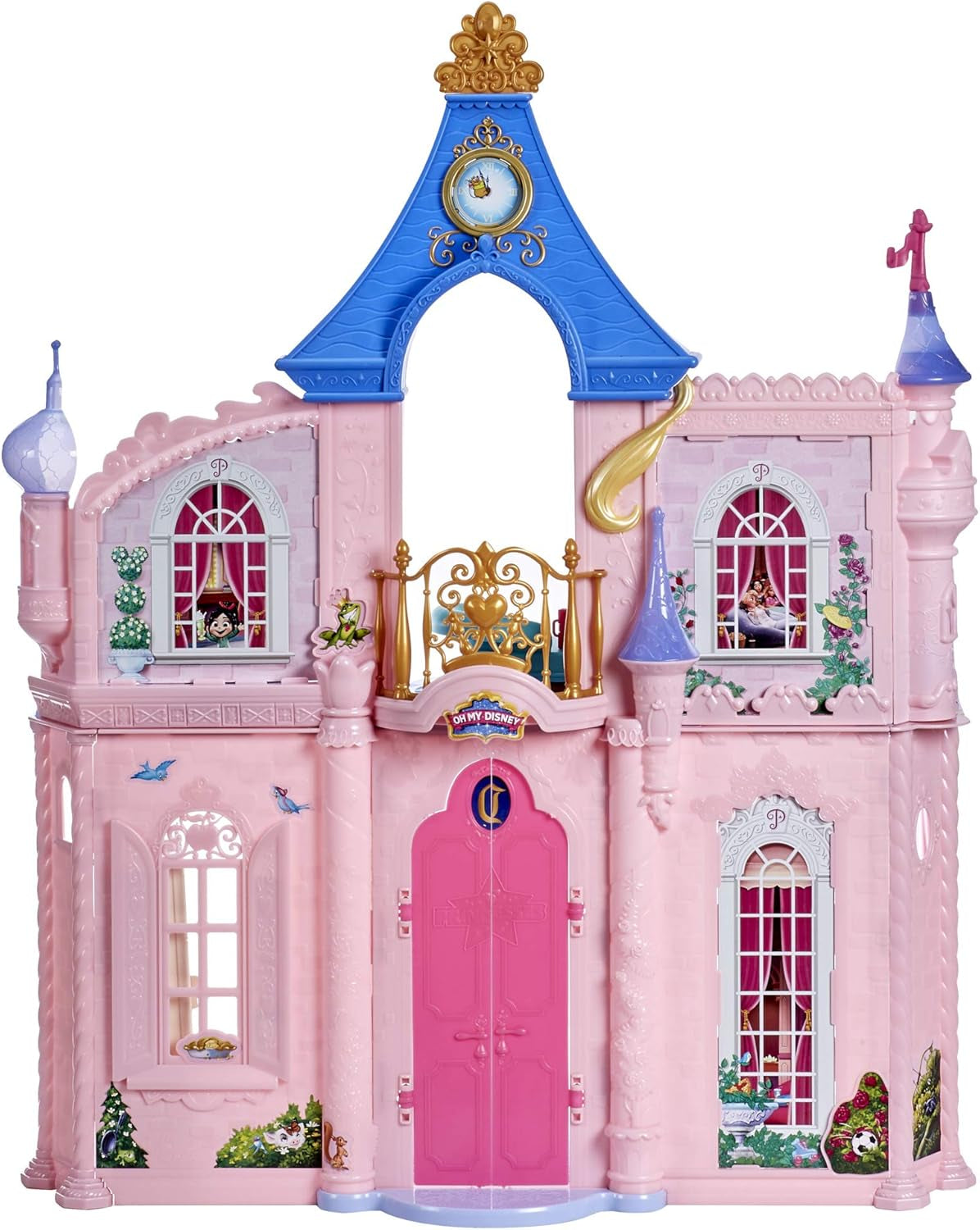 Disney Princess Castle Comfy Squad Dukkehus med 6 møbler og 16 tilbehør Legetøj til 5 år gamle piger Dukkehuse Naty Shop
