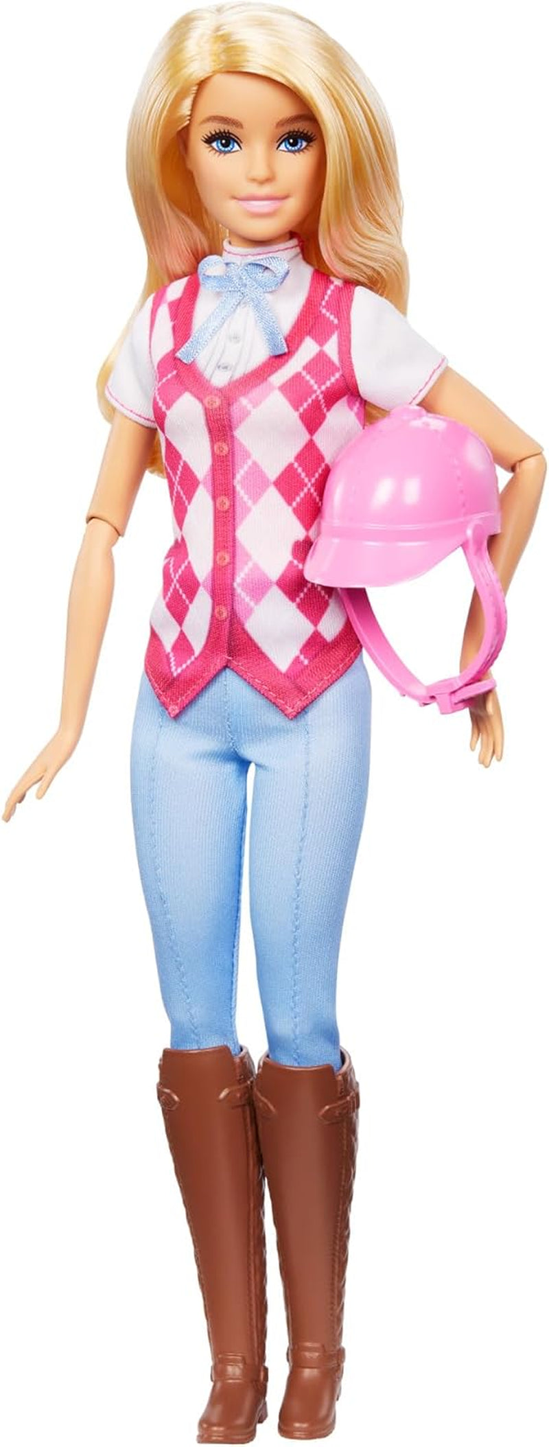 Barbie Malibu dukke og tilbehør fra Barbie Mysteries: The Secret Horse Adventure, inklusive modedukke, aftageligt ridetøj og hjelm, HXJ38