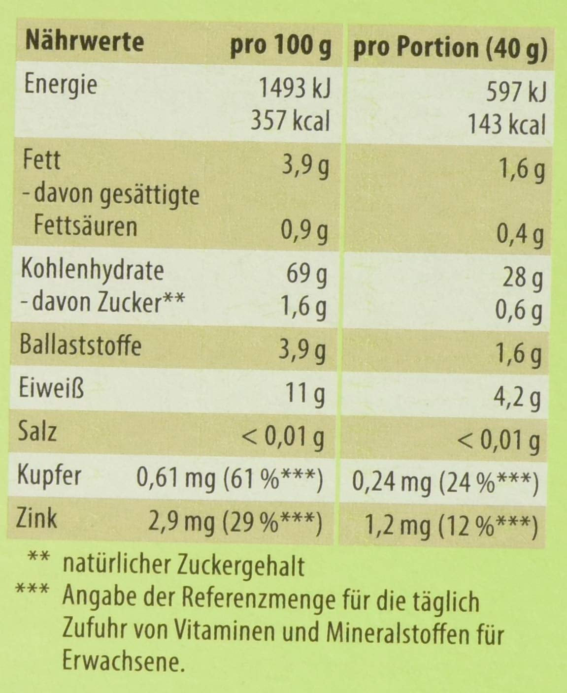 Hirse-Flocken Bio, 6Er Pack (6 X 400 G) Korn Naty Shop
