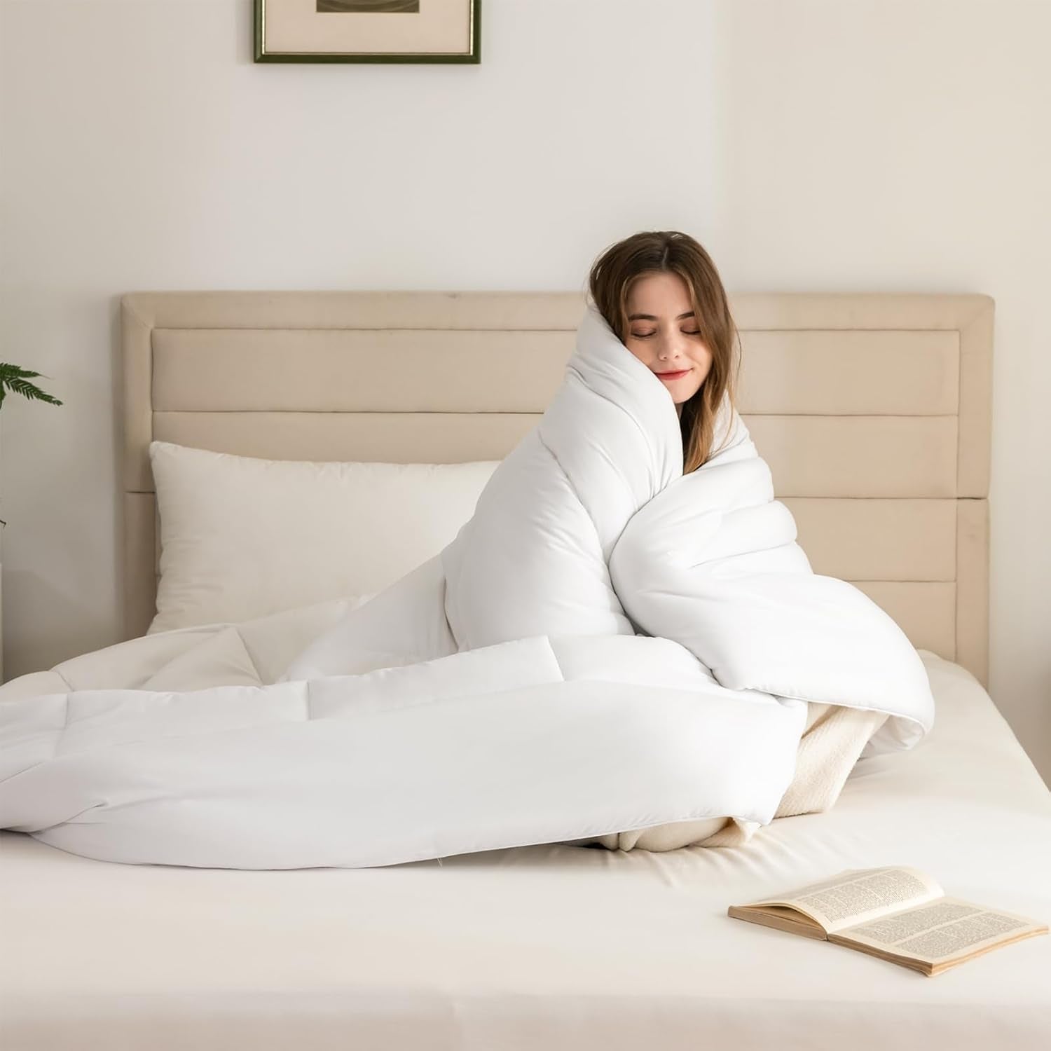 Good Nite Quilt All Seasons Quilt 155X220 Cm 4 Seasons Quilts Microfiber Quilt Four Seasons Quilt White (155X220 Cm) Quilts and Quilts Naty Shop