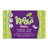 Melon Feuchttücher - Spülbar - Aus 95% Wasser - Parfümfrei - Plastikfrei - Dermatologisk Getestet - Feuchtes Toilettenpapier Aus 100% Pflanzlichem Cellulosemateriale - 60 Tücher Naty Shop 60 Stück (12Er Pack) Melon