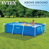 Intex 28271NP - Rektangulær overjordisk pool med ramme, 2282 L, stål og PVC, blå, 260x160x65 cm