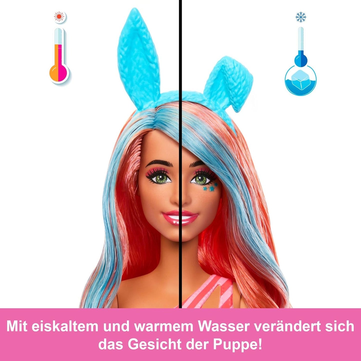 Barbie Pop Reveal Dukke og tilbehørssæt Shakes Series Sød duftende killing modedukke og kæledyr med 8 overraskelser inklusive farveskift JCN87