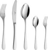 Gerlach Flow Besteck-Set 6 Personen Spülmaschinenfest Essbesteck Besteck Aus Edelstahl Messer Gabel Löffel Teelöffel Tafelbesteck Rostfrei 24 Stk, Silberglänzend Køkken Naty Shop Silberglänzend 60 El. Schachtel